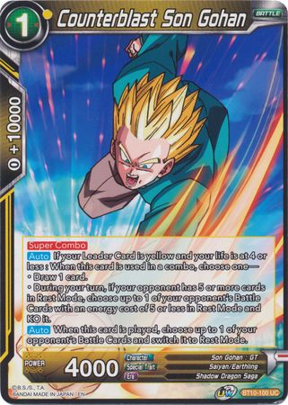 Counterblast Son Gohan [BT10-100] | Devastation Store