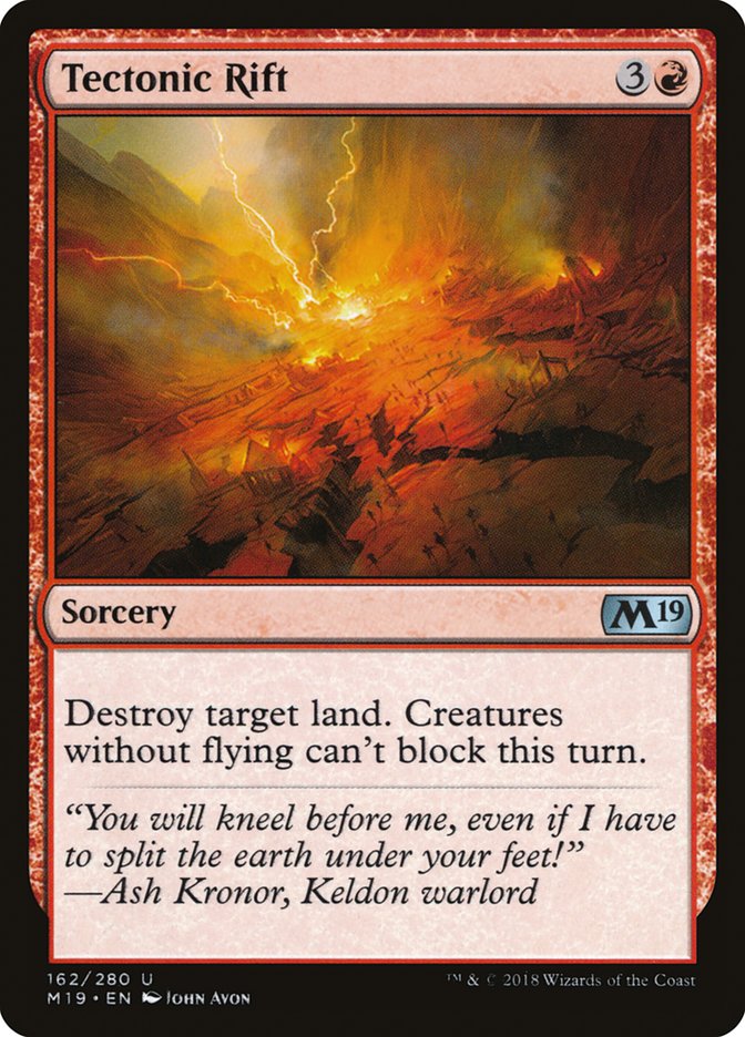 Tectonic Rift [Core Set 2019] - Devastation Store | Devastation Store