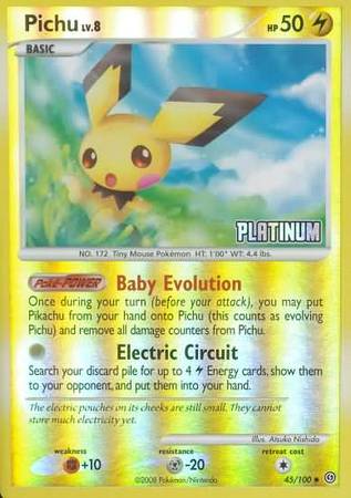 Pichu (45/100) [Burger King Promos: 2009 Collection] | Devastation Store