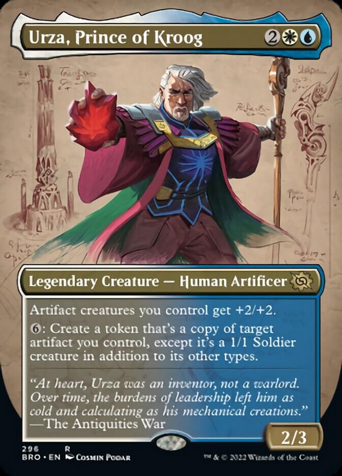 Urza, Prince of Kroog (Borderless Alternate Art) [The Brothers' War] | Devastation Store