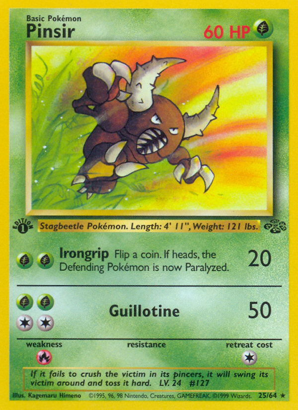 Pinsir (25/64) [Jungle 1st Edition] | Devastation Store