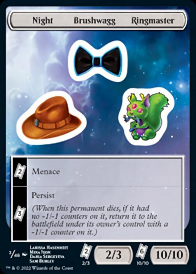 Night Brushwagg Ringmaster [Unfinity Stickers] | Devastation Store
