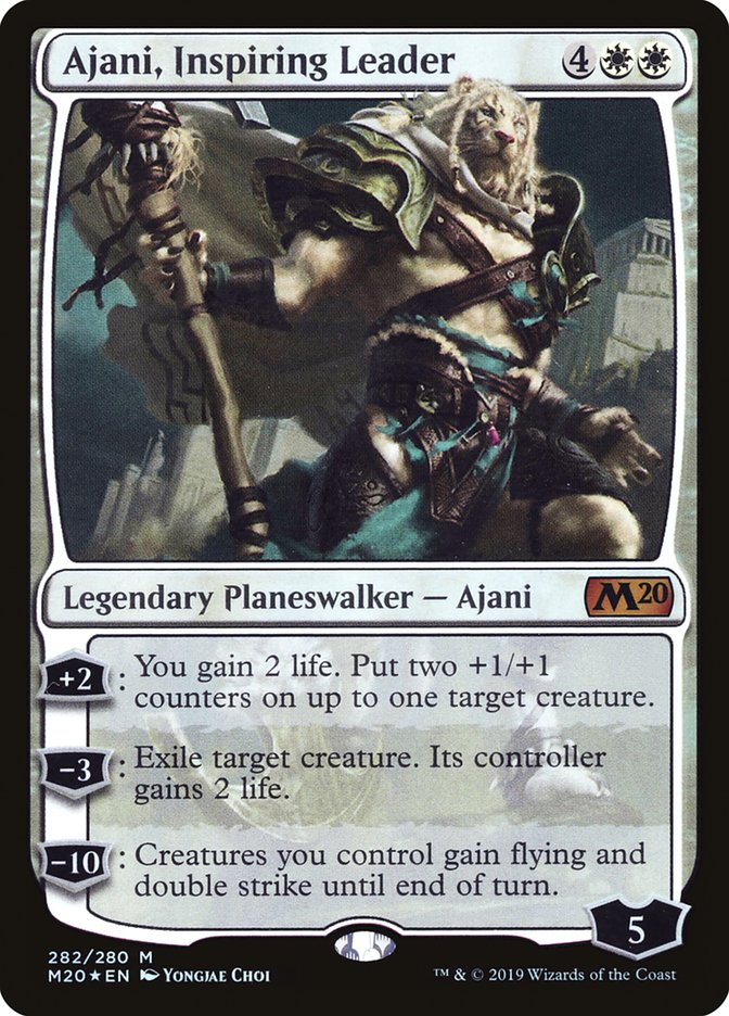 Ajani, Inspiring Leader [Core Set 2020] | Devastation Store