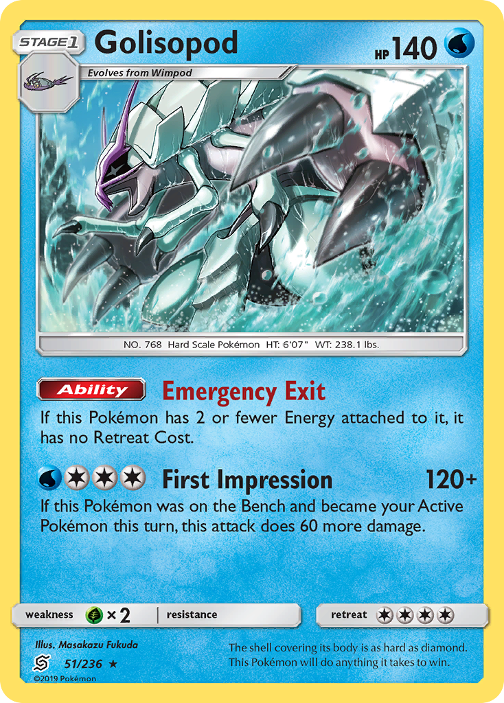 Golisopod (51/236) [Sun & Moon: Unified Minds] | Devastation Store