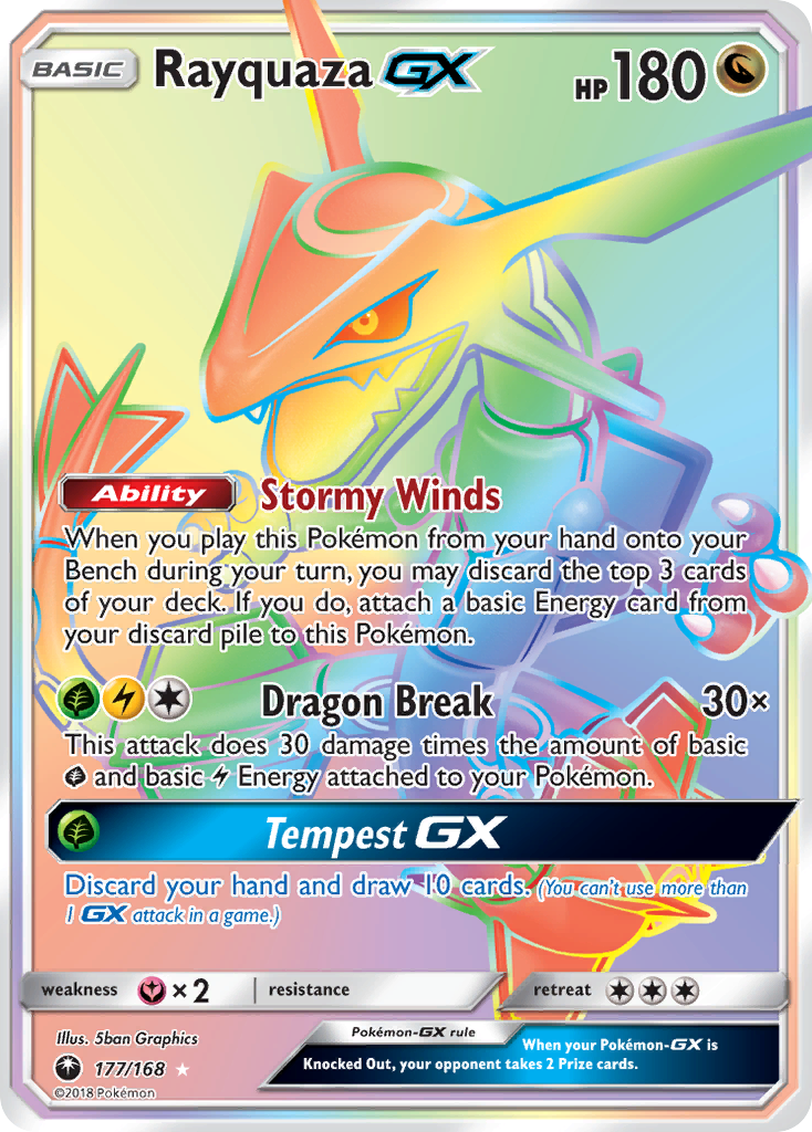 Rayquaza GX (177/168) [Sun & Moon: Celestial Storm] | Devastation Store