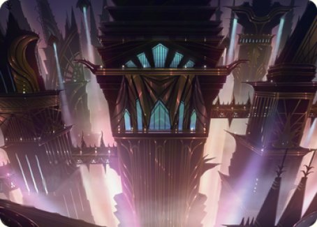 Skybridge Towers Art Card [Streets of New Capenna Art Series] | Devastation Store