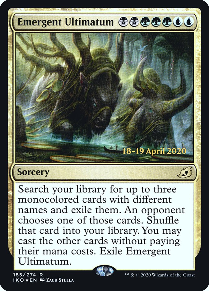 Emergent Ultimatum  [Ikoria: Lair of Behemoths Prerelease Promos] | Devastation Store