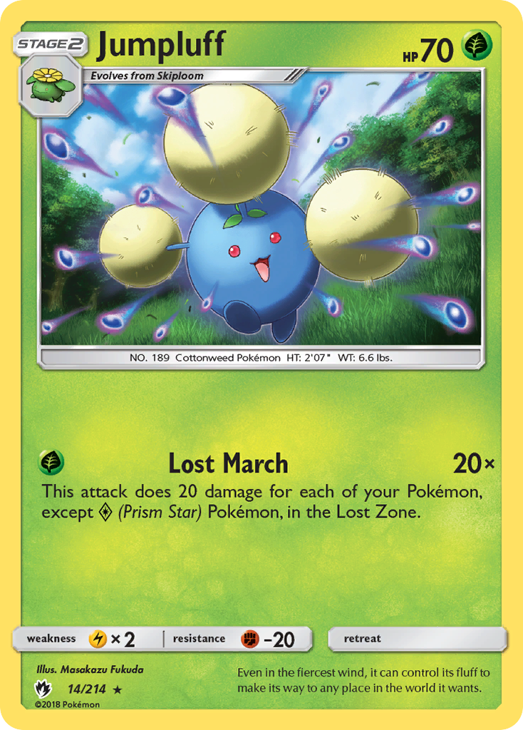 Jumpluff (14/214) [Sun & Moon: Lost Thunder] | Devastation Store