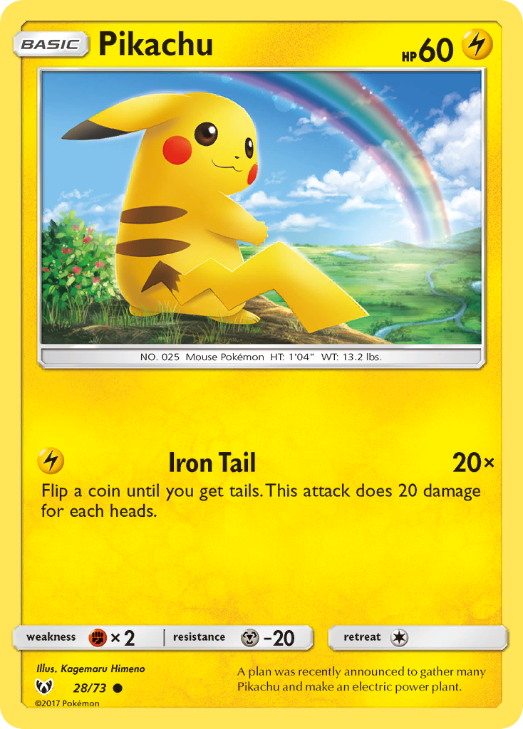 Pikachu (28/73) [Sun & Moon: Shining Legends] | Devastation Store