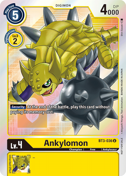 Ankylomon [BT3-036] (Buy-A-Box Promo) [Release Special Booster Ver.1.5 Promos] | Devastation Store