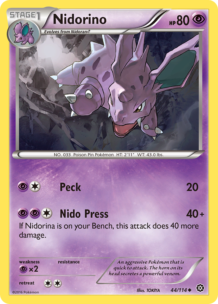 Nidorino (44/114) [XY: Steam Siege] | Devastation Store
