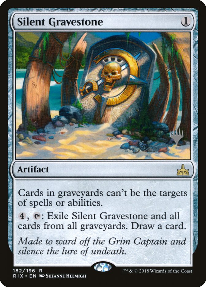 Silent Gravestone (Promo Pack) [Rivals of Ixalan Promos] | Devastation Store