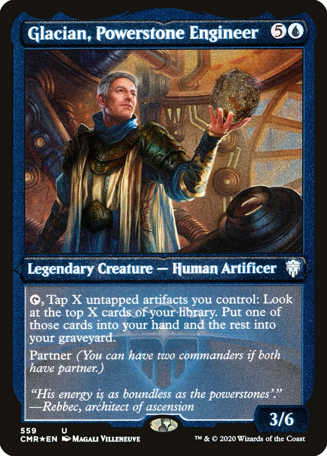Glacian, Powerstone Engineer (Etched) [Commander Legends] | Devastation Store