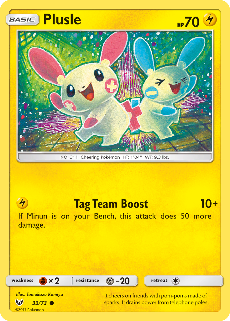 Plusle (33/73) [Sun & Moon: Shining Legends] | Devastation Store