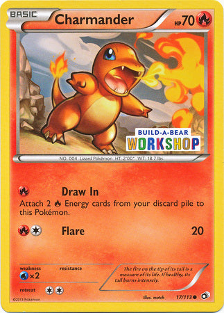 Charmander (17/113) (Build A Bear Workshop Exclusive) [Black & White: Legendary Treasures] | Devastation Store