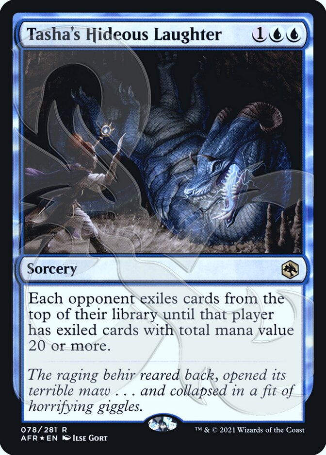 Tasha's Hideous Laughter (Ampersand Promo) [Dungeons & Dragons: Adventures in the Forgotten Realms Promos] | Devastation Store