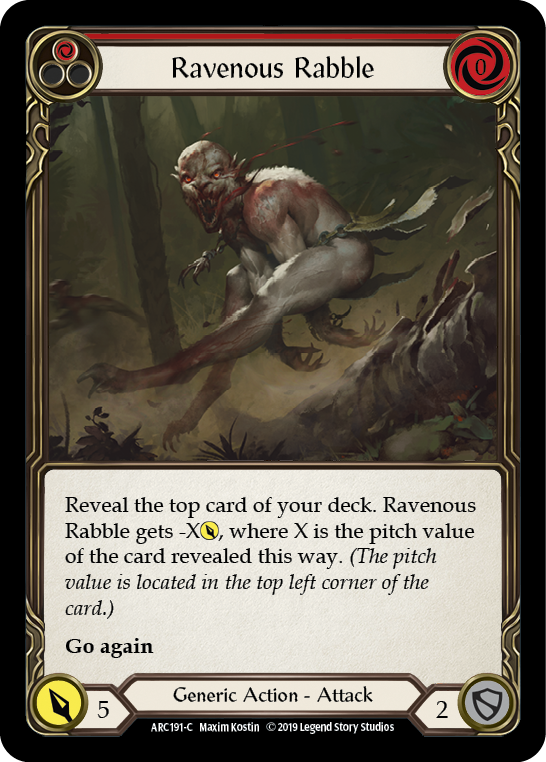 Ravenous Rabble (Red) [ARC191-C] 1st Edition Normal - Devastation Store | Devastation Store