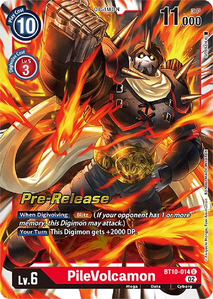 PileVolcamon [BT10-014] [Xros Encounter Pre-Release Cards] | Devastation Store
