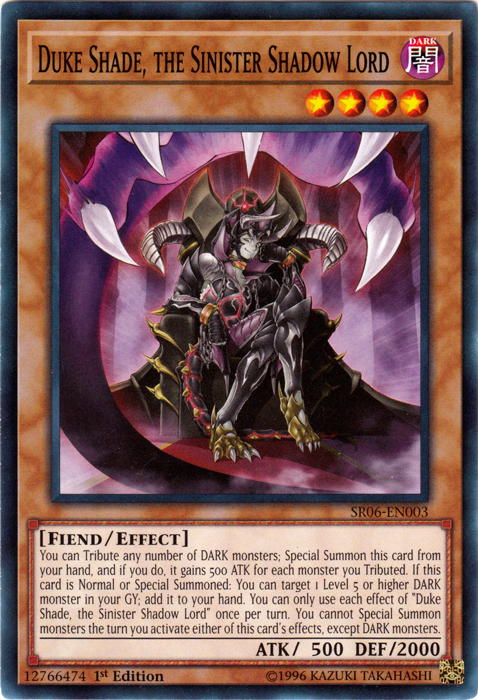 Duke Shade, the Sinister Shadow Lord [SR06-EN003] Common | Devastation Store
