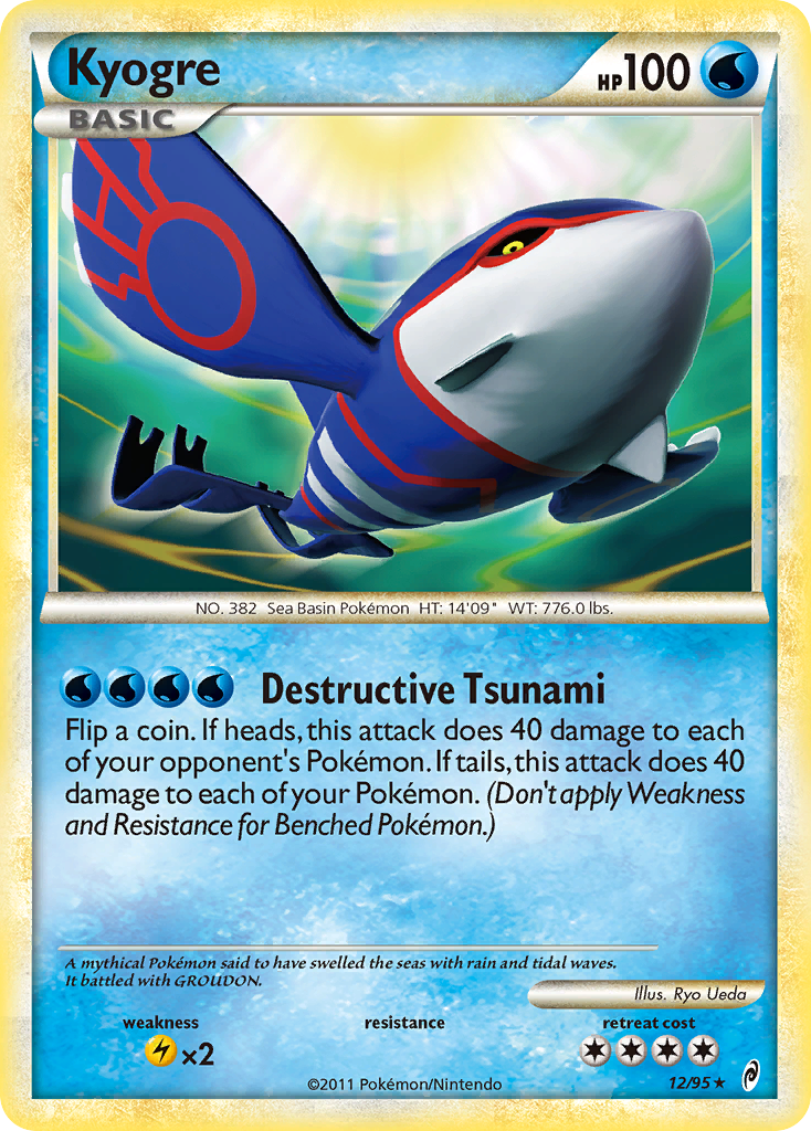 Kyogre (12/95) [HeartGold & SoulSilver: Call of Legends] | Devastation Store