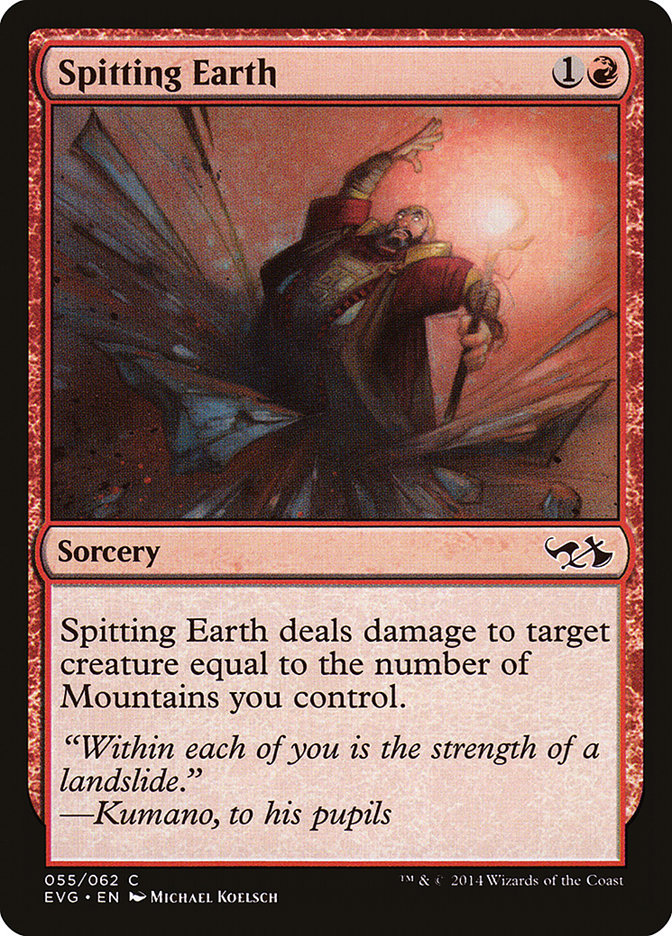 Spitting Earth (Elves vs. Goblins) [Duel Decks Anthology] - Devastation Store | Devastation Store