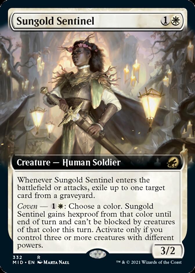 Sungold Sentinel (Extended) [Innistrad: Midnight Hunt] | Devastation Store