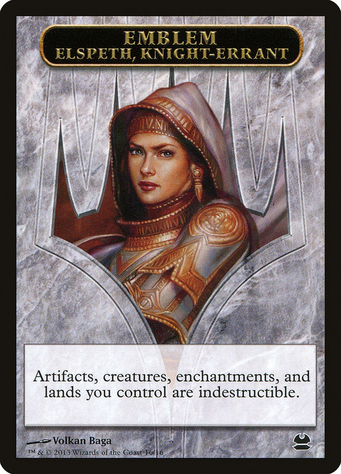 Elspeth, Knight-Errant Emblem [Modern Masters Tokens] - Devastation Store | Devastation Store