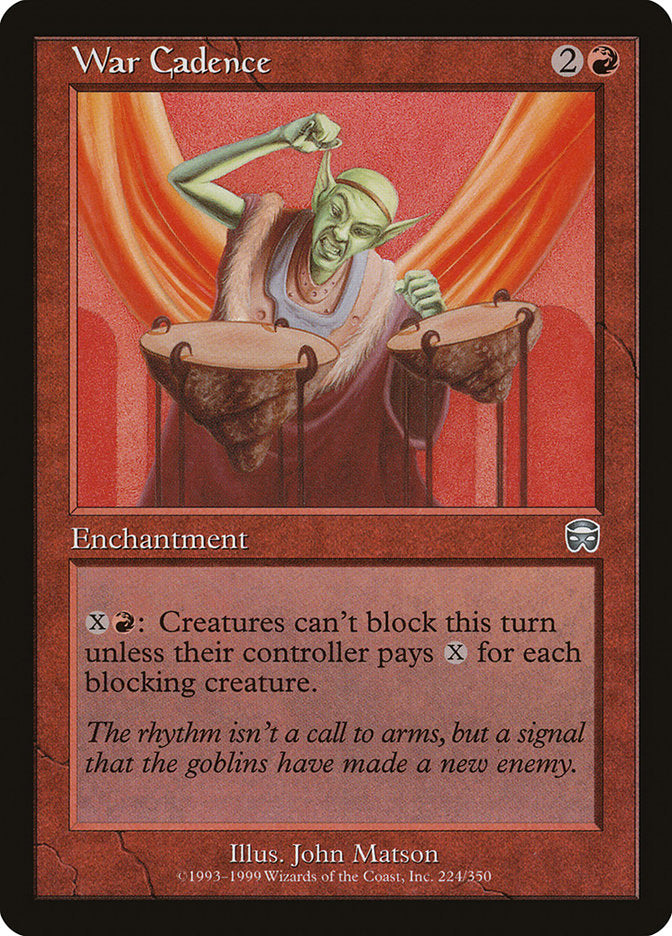 War Cadence [Mercadian Masques] | Devastation Store