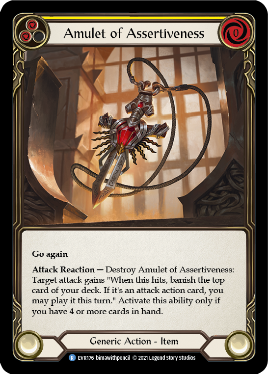 Amulet of Assertiveness [EVR176] (Everfest)  1st Edition Cold Foil | Devastation Store