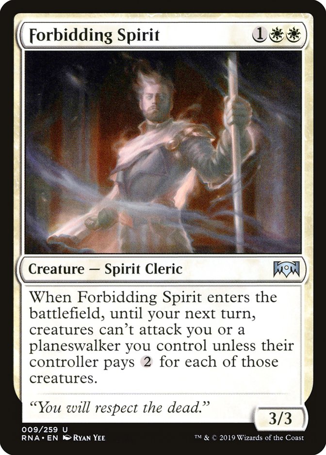 Forbidding Spirit [Ravnica Allegiance] | Devastation Store