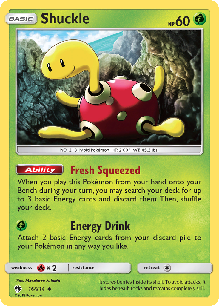 Shuckle (16/214) [Sun & Moon: Lost Thunder] | Devastation Store