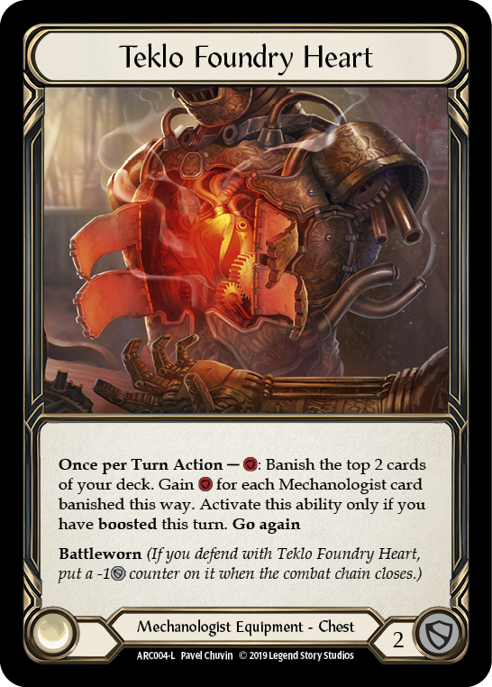 Teklo Foundry Heart [ARC004-L] 1st Edition Cold Foil - Devastation Store | Devastation Store