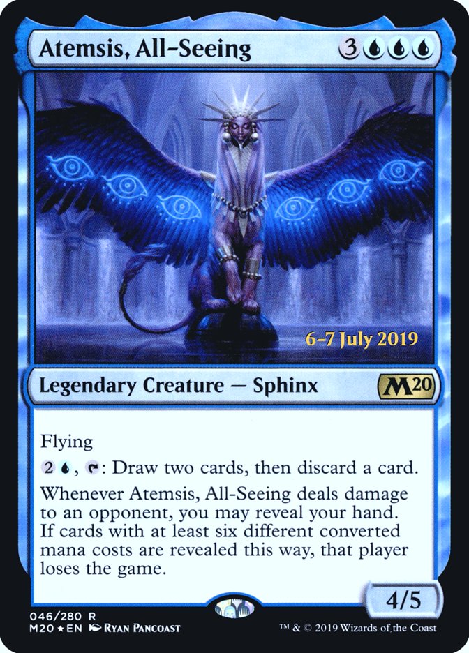 Atemsis, All-Seeing  [Core Set 2020 Prerelease Promos] | Devastation Store