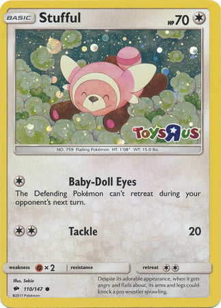 Stufful (110/147) (Toys R Us Promo) [Sun & Moon: Burning Shadows] | Devastation Store