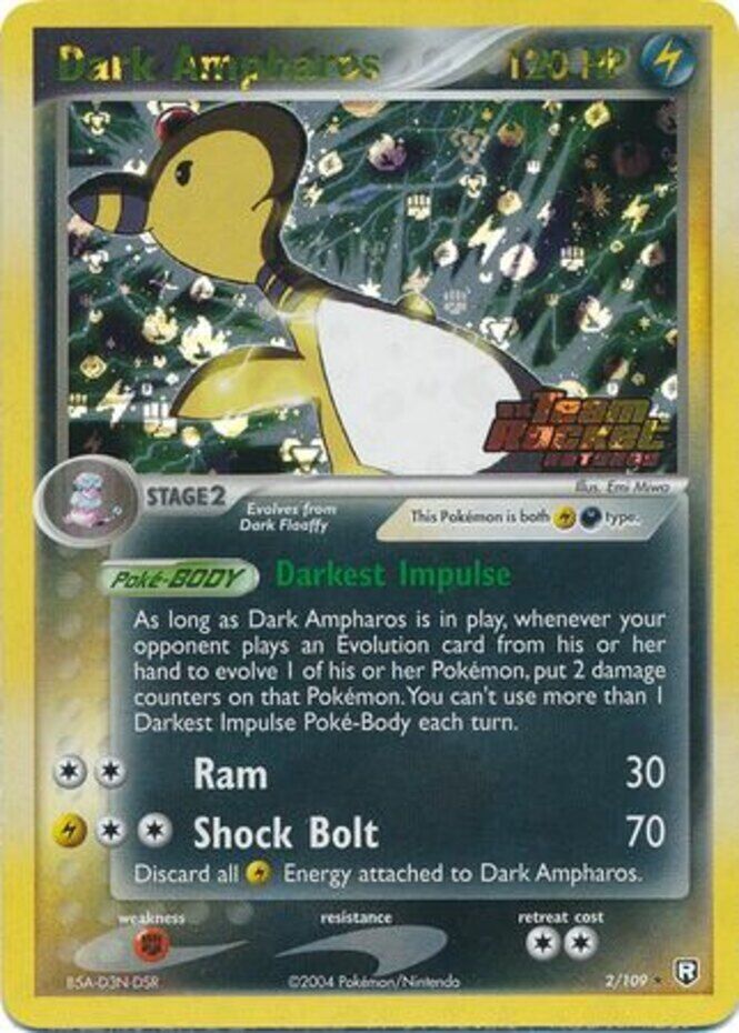 Dark Ampharos (2/109) (Stamped) [EX: Team Rocket Returns] | Devastation Store