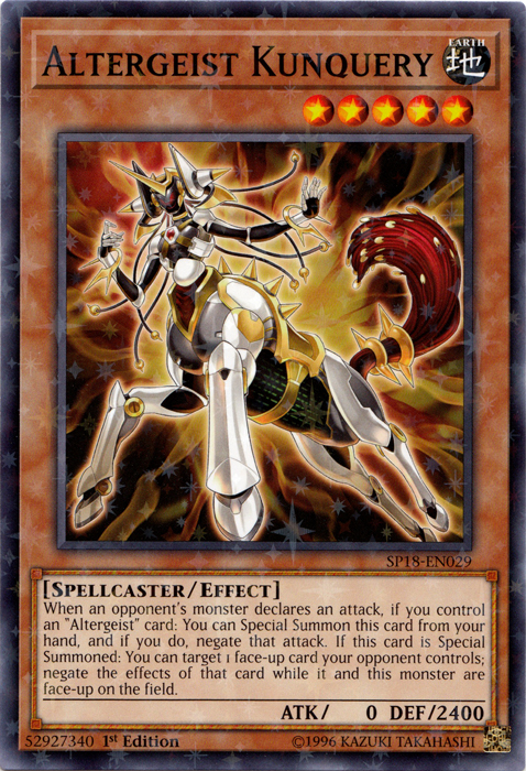 Altergeist Kunquery [SP18-EN029] Starfoil Rare | Devastation Store