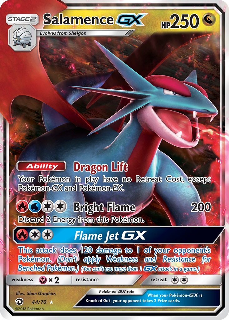 Salamence GX (44/70) [Sun & Moon: Dragon Majesty] | Devastation Store