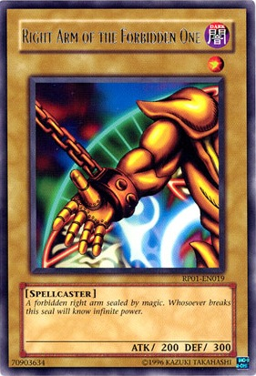 Right Arm of the Forbidden One [RP01-EN019] Rare | Devastation Store