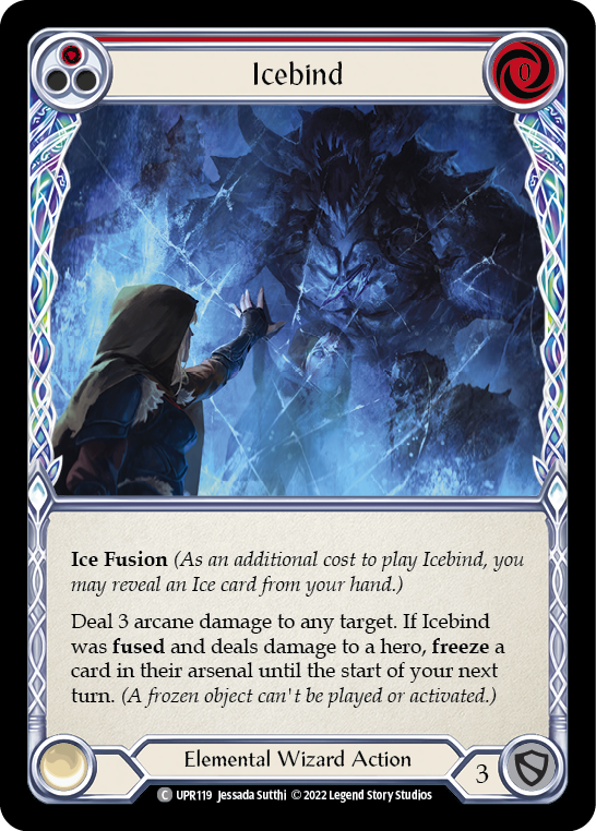 Icebind (Red) [UPR119] (Uprising)  Rainbow Foil | Devastation Store