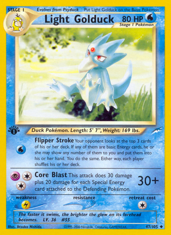 Light Golduck (47/105) [Neo Destiny 1st Edition] | Devastation Store