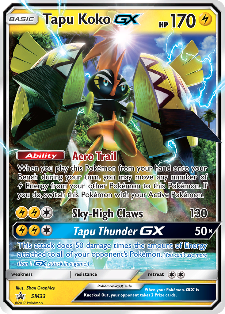 Tapu Koko GX (SM33) [Sun & Moon: Black Star Promos] | Devastation Store