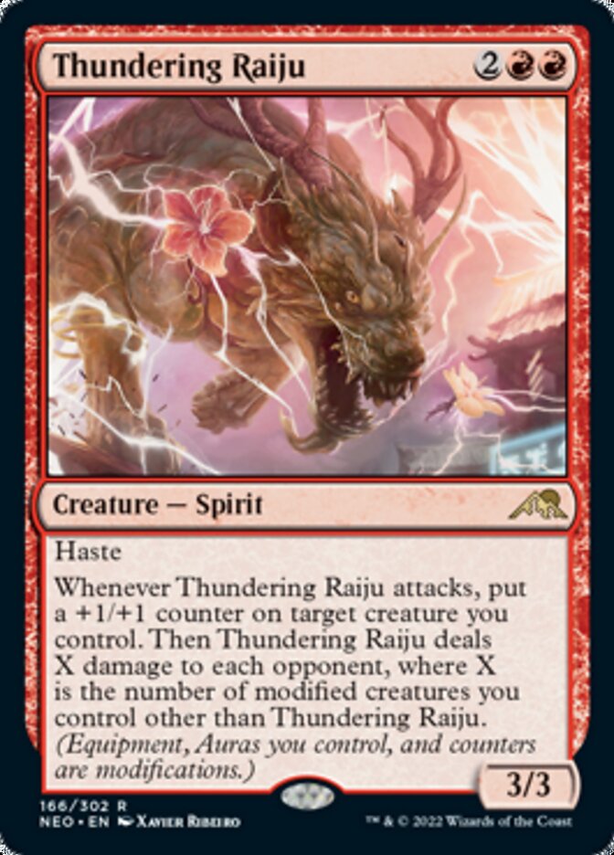 Thundering Raiju [Kamigawa: Neon Dynasty] | Devastation Store