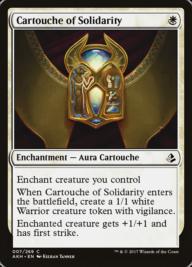 Cartouche of Solidarity [Amonkhet] | Devastation Store