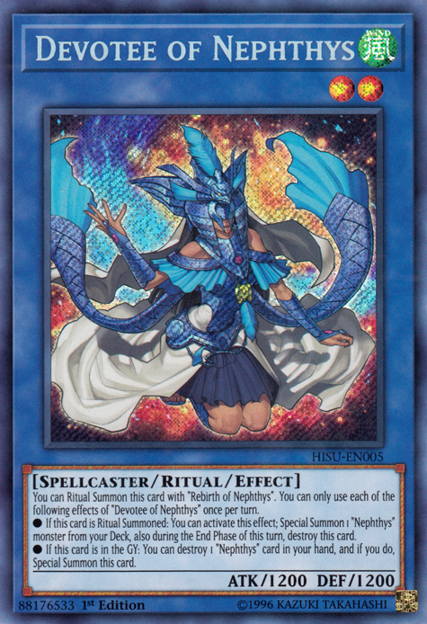 Devotee of Nephthys [HISU-EN005] Secret Rare | Devastation Store