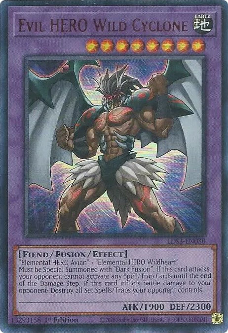 Evil HERO Wild Cyclone (Red) [LDS3-EN030] Ultra Rare | Devastation Store