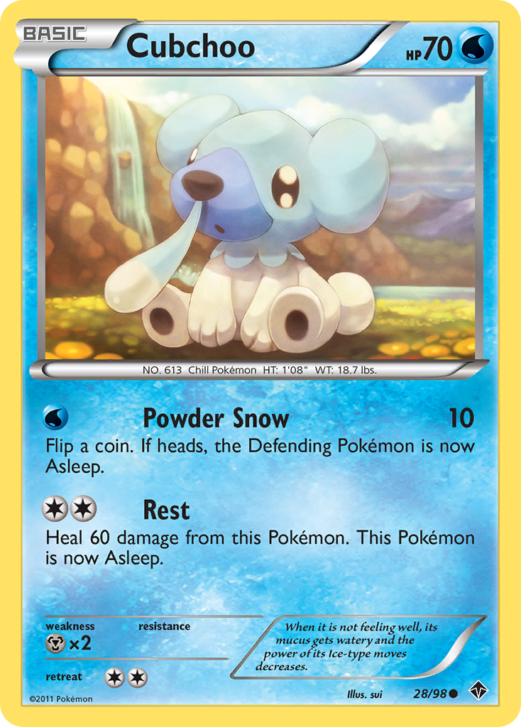 Cubchoo (28/98) [Black & White: Emerging Powers] | Devastation Store