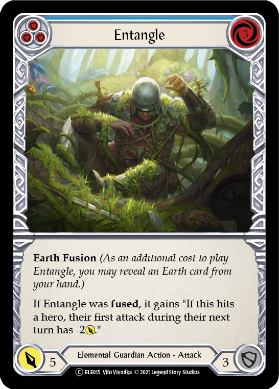 Entangle (Blue) [U-ELE015] Unlimited Rainbow Foil | Devastation Store