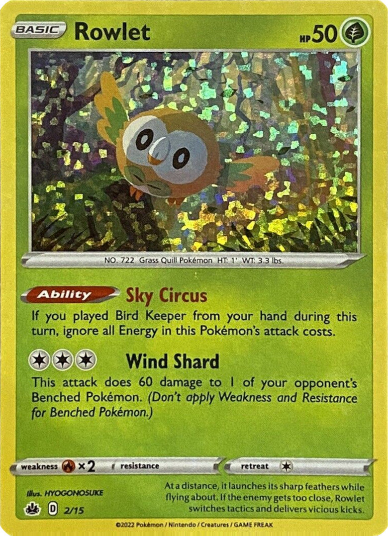 Rowlet (2/15) [McDonald's Promos: Match Battle] | Devastation Store