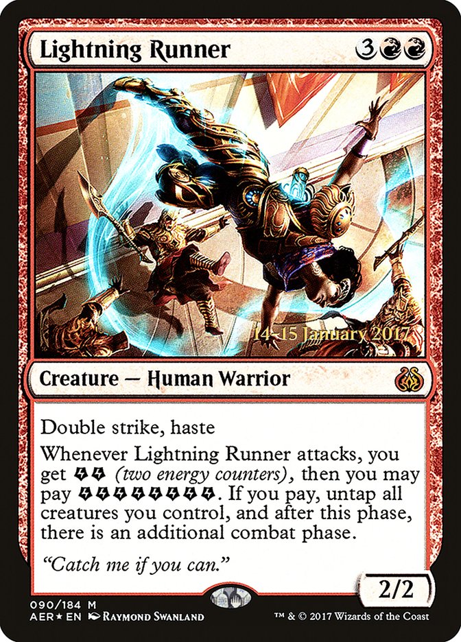 Lightning Runner  [Aether Revolt Prerelease Promos] - Devastation Store | Devastation Store