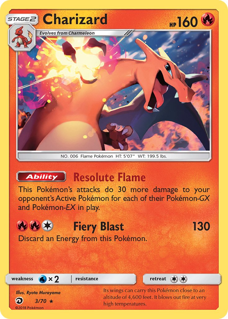 Charizard (3/70) (Let's Play, Eevee) (Theme Deck Exclusive) [Sun & Moon: Dragon Majesty] | Devastation Store